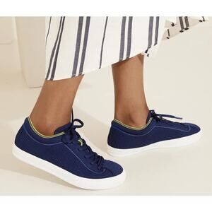 Rothy’s The Lace Up Sneaker in‎ Navy Women’s Size 7